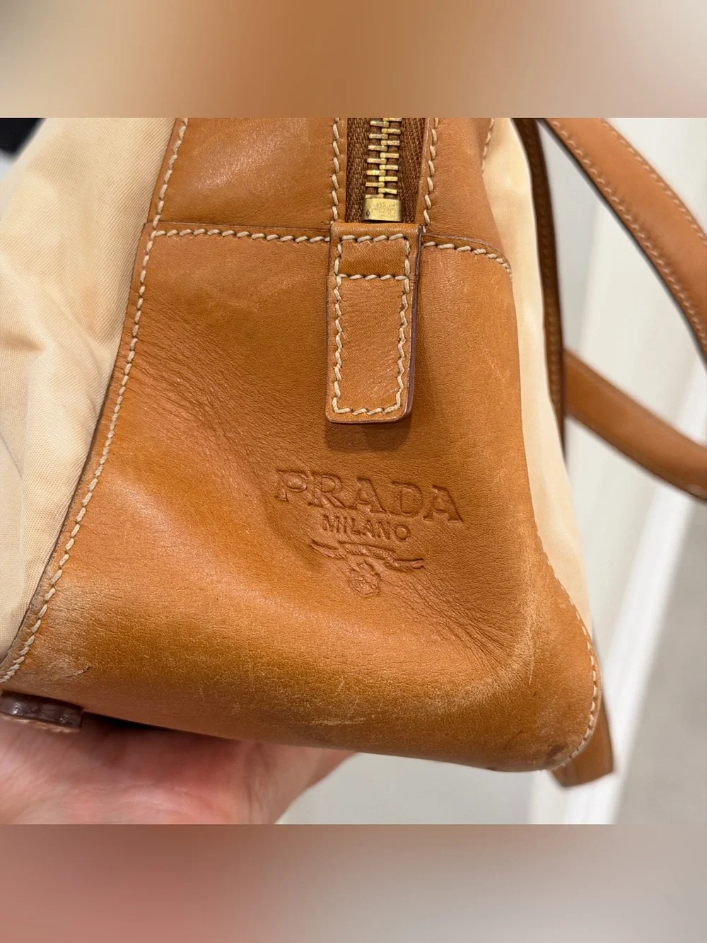 Prada vintage beige